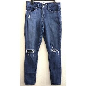 Levi’s 311 Shaping Skinny Jeans Women’s 31x30 Blue Distressed Stretch Denim Mid